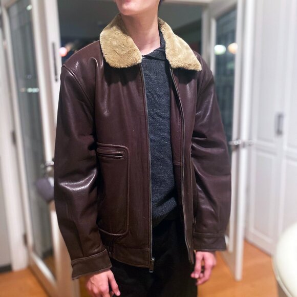 NIKO Leather - Vintage 80s US Flight Aviator Bomber Leather Jacket – XL